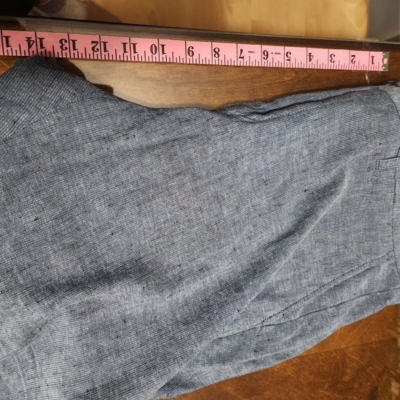 Johnnie O Shorts Mens 38 Blue Linen Cotton Blend Chino Golf Lightweight Gorpcore - Picture 7 of 11